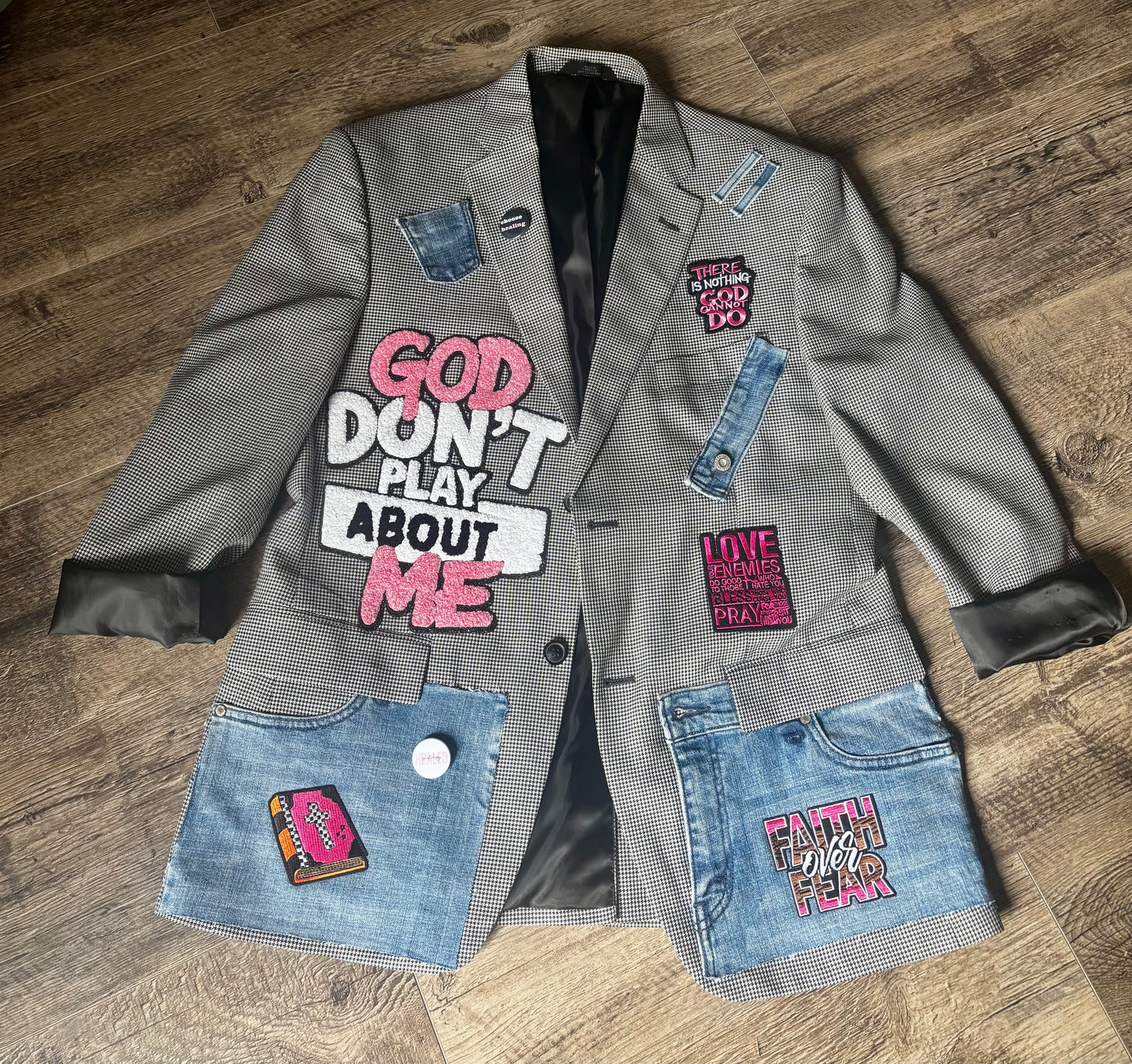 God Don’t Play About Me Houndstooth Edition