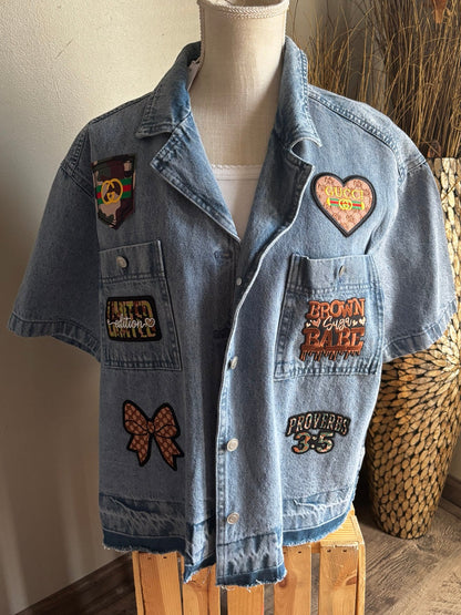Brown Sugar Babe Denim Shirt