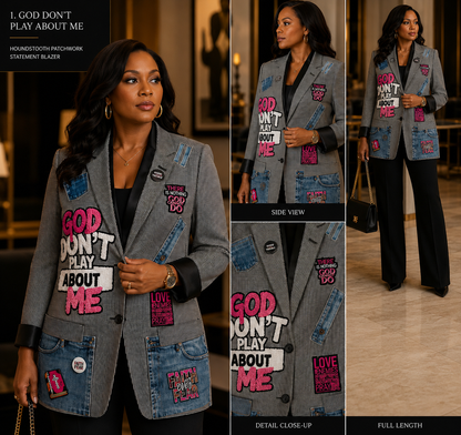 God Don’t Play About Me Houndstooth Edition
