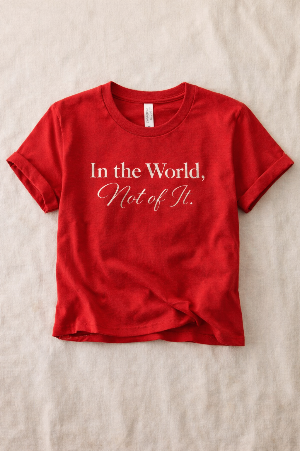 In the World, Not of It Tee