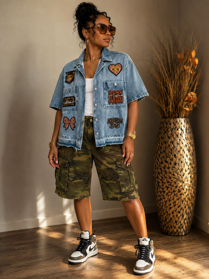 Brown Sugar Babe Denim Shirt