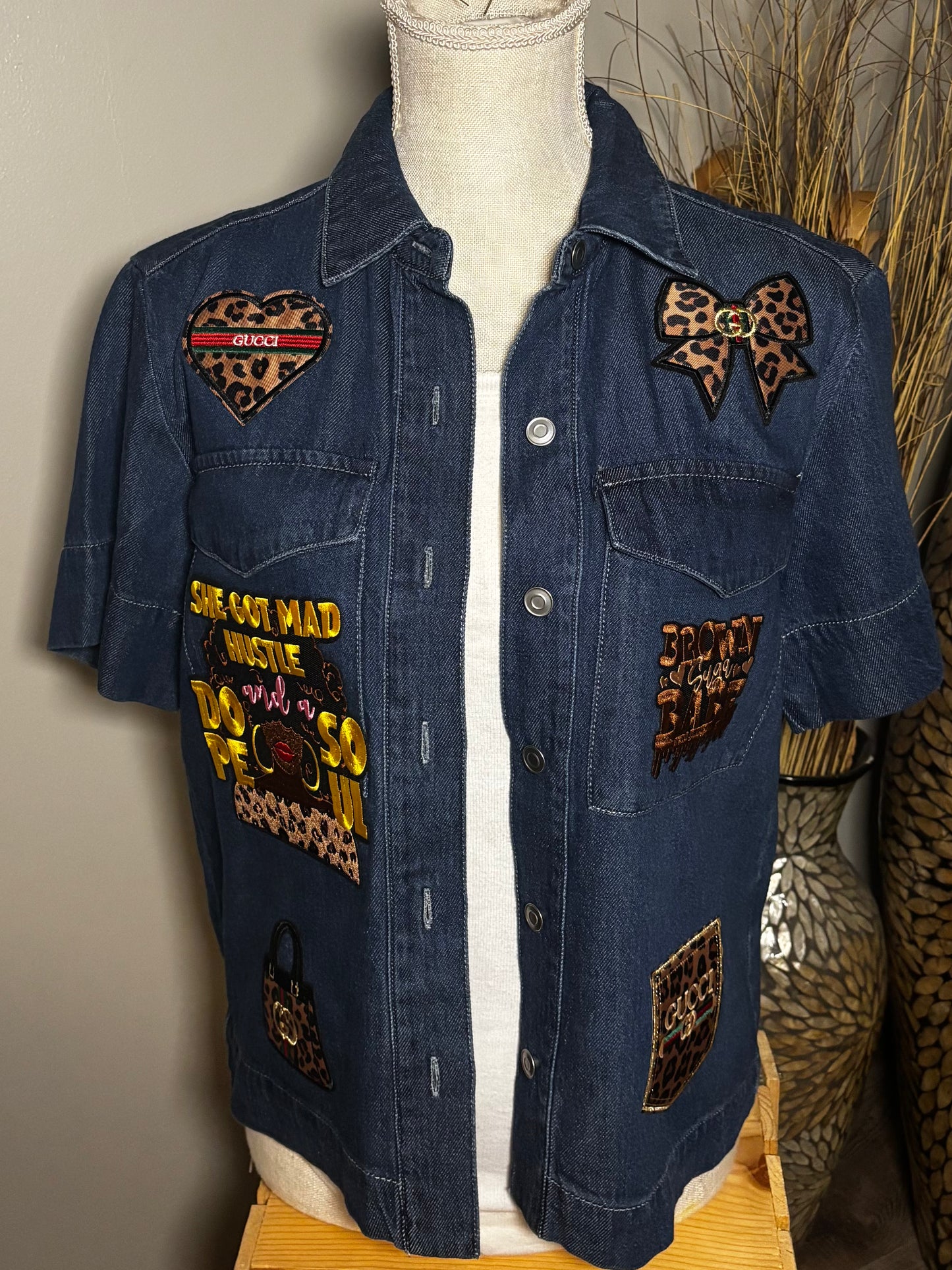 The Fearlessly Her Denim Shirt